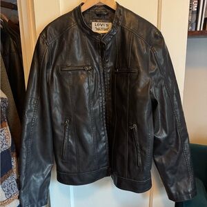 Levi's Men’s Black Vegan Leather Jacket